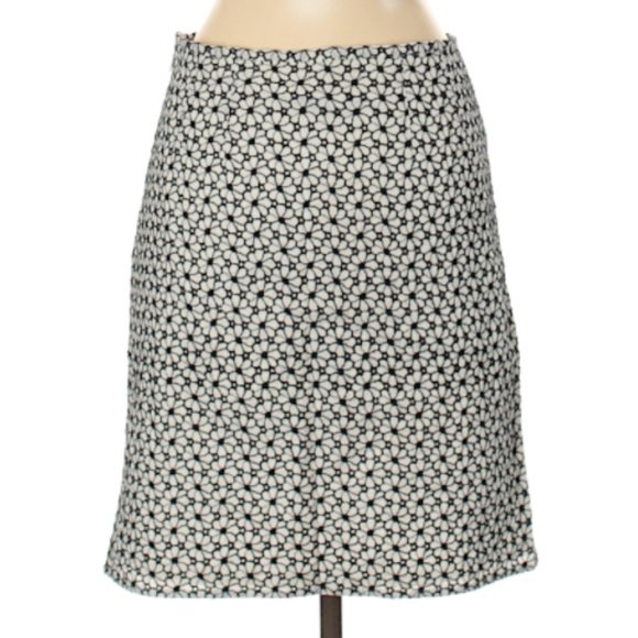 Ann Taylor Loft Daisy Cotton A Line Skirt- Sz. 0 - Picture 2 of 4